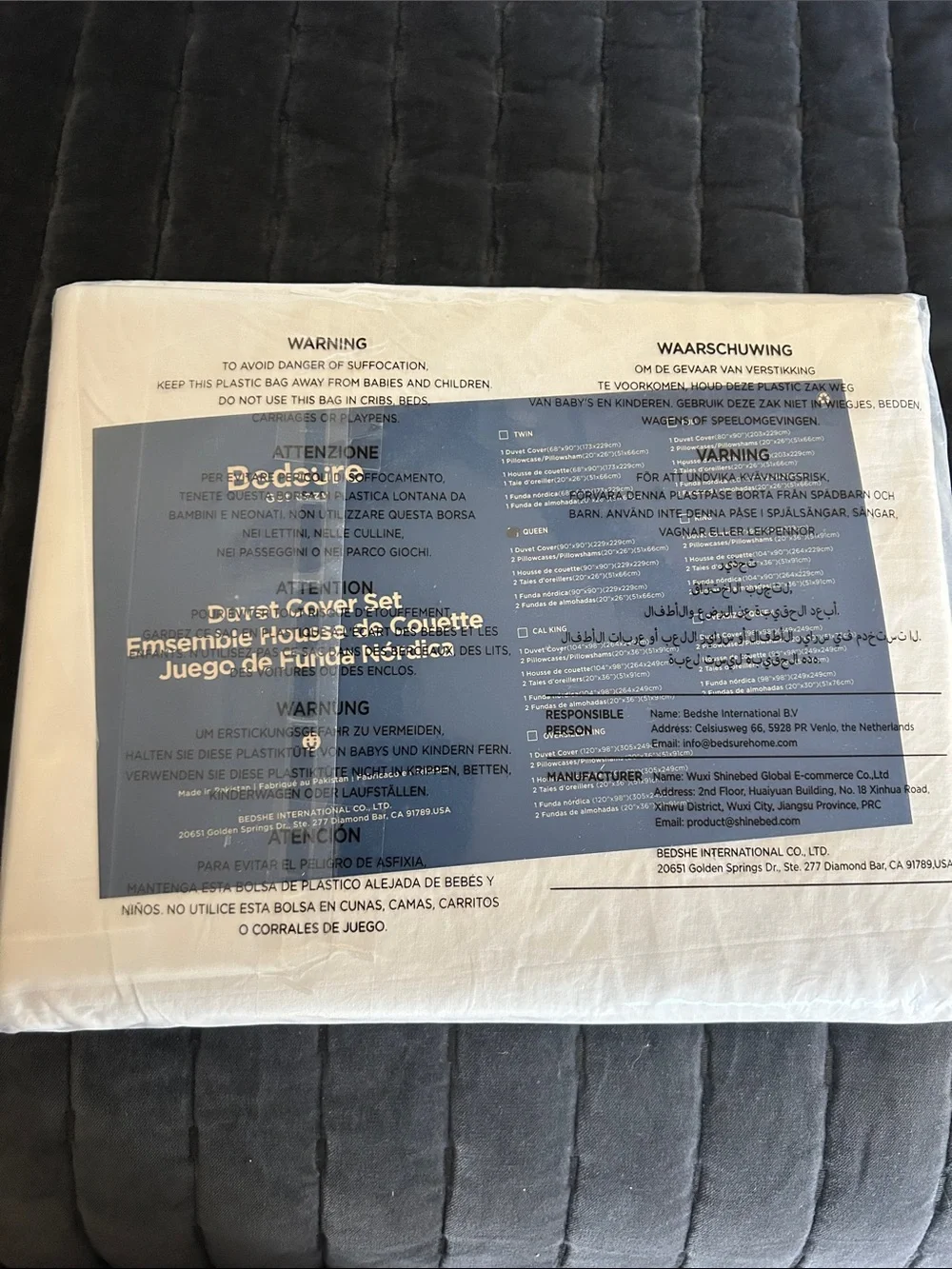 Bedsure 100% Cotton Queen Duvet Cover